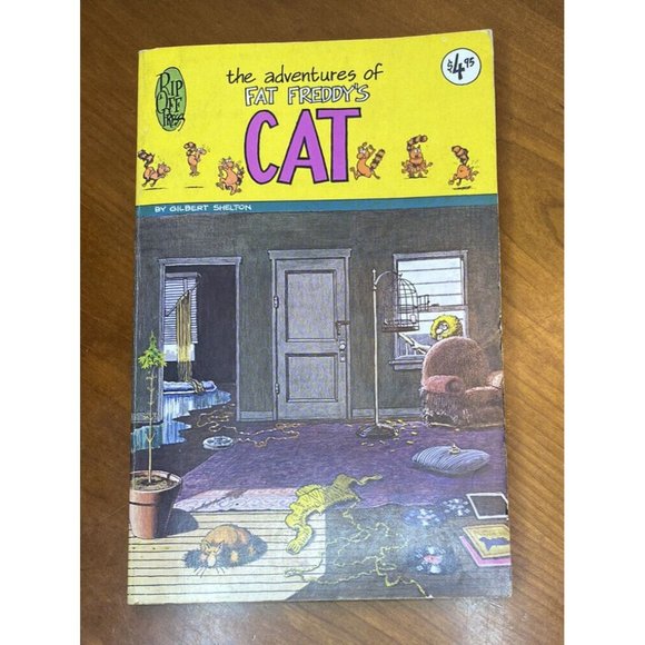 THE ADVENTURES OF FAT FREDDY'S CAT - Gilbert Shelton, 1977 Rip Off Press 1st Prt - Picture 1 of 7